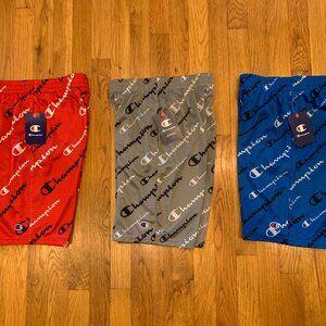 NWT 3 Pairs Champion Mesh Shorts Boys Size LARGE
